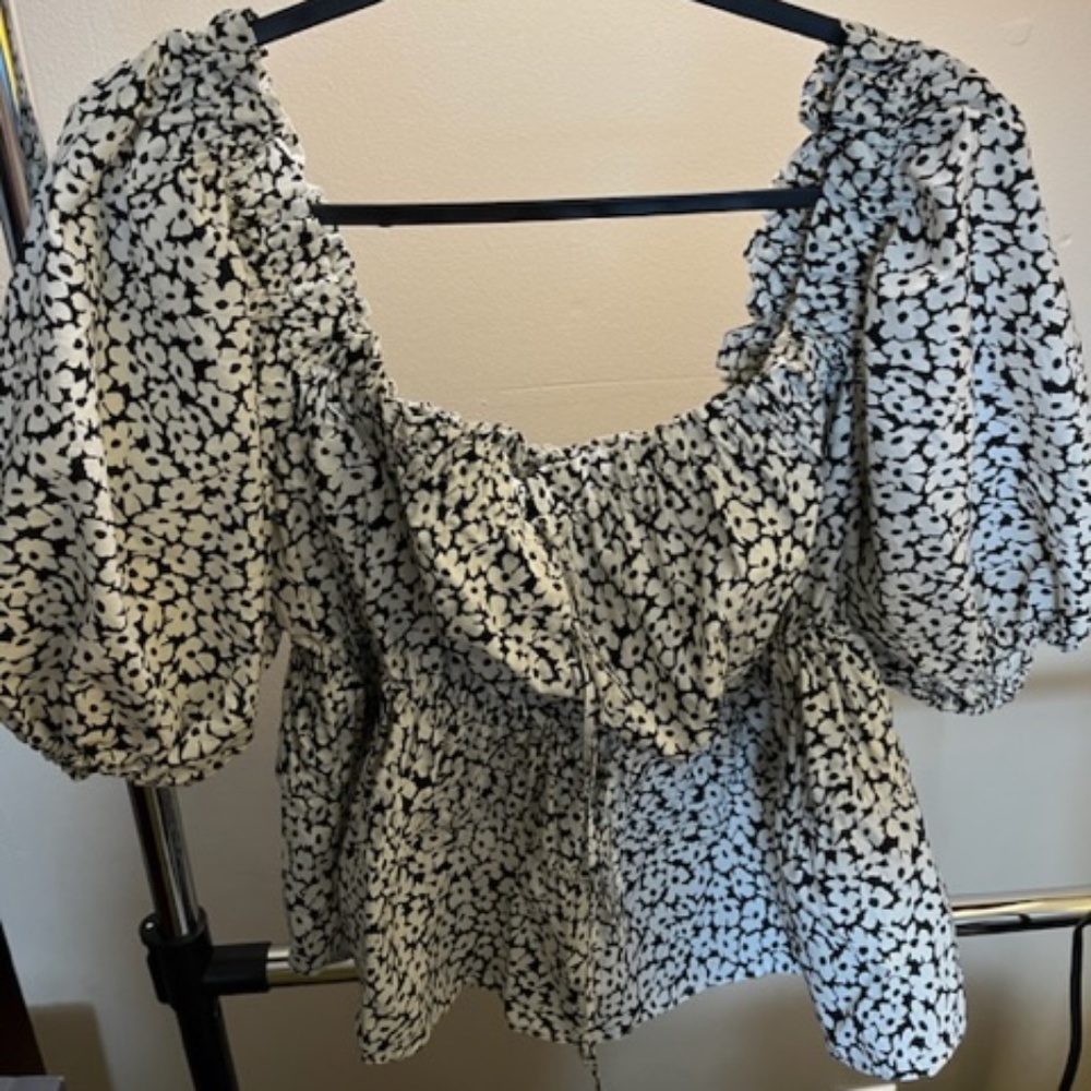 Polo by Ralph Lauren Floral Print Cotton Blouse NWT